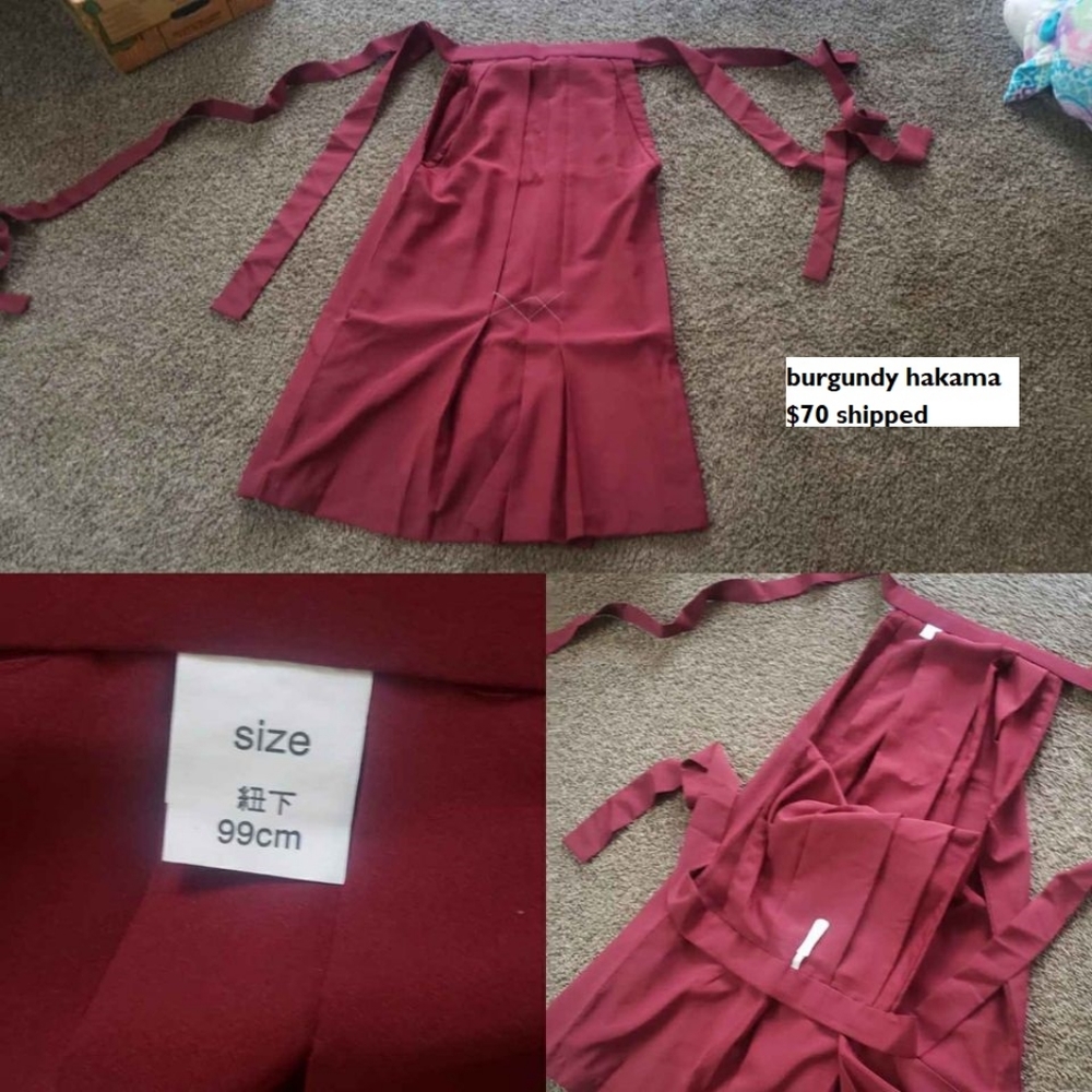 Burgundy Hakama